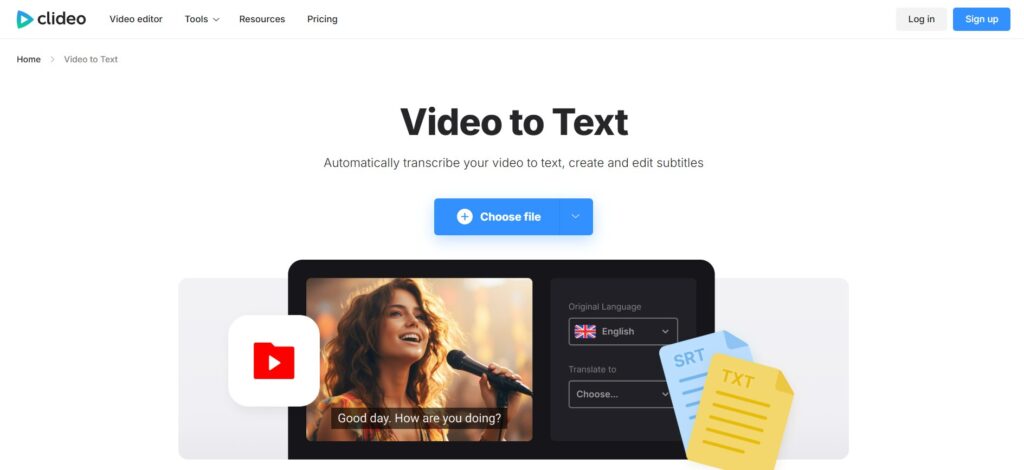 Clideo - Best for Quick Clips and Lightweight Video Editing