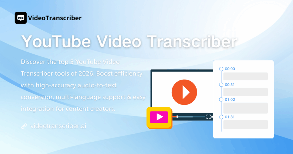 Top 5 Best YouTube Video Transcriber Tools: 2026 Newest Guide
