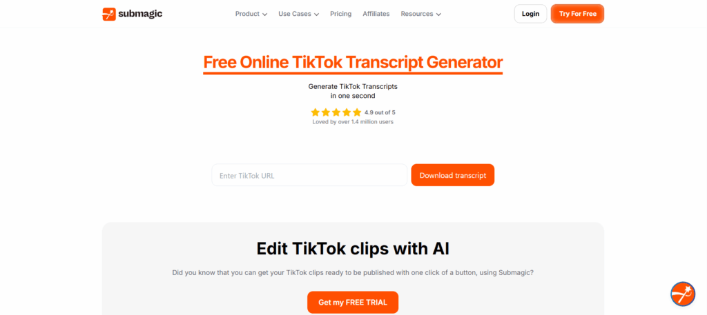 Submagic — Best TikTok Subtitles Generator