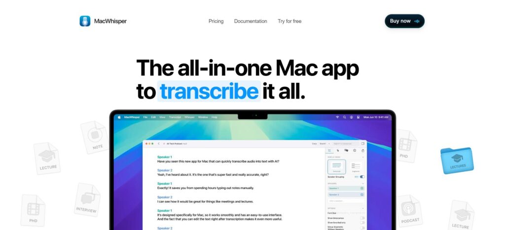 MacWhisper Desktop App: Best for Local Transcription on Mac
