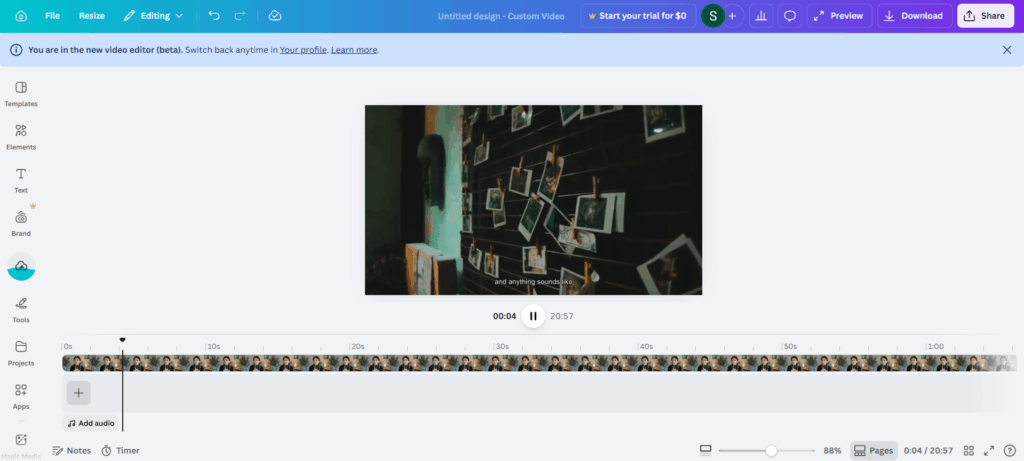 Canva: Best for Captions and Publishing