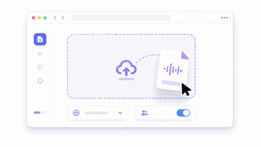 Step 2: Pick Your Language and Transcription Settings