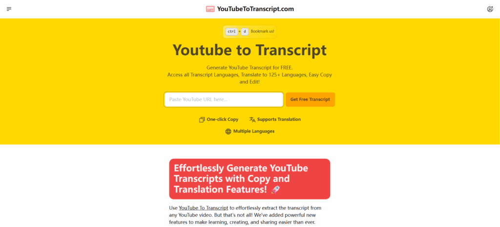 YouTube to Transcript – Quick and Reliable