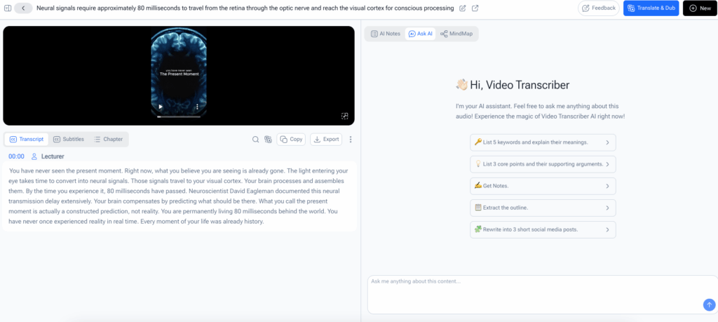 Video Transcriber AI: Transcribe Facebook Video for Free, No Sign-Up Required