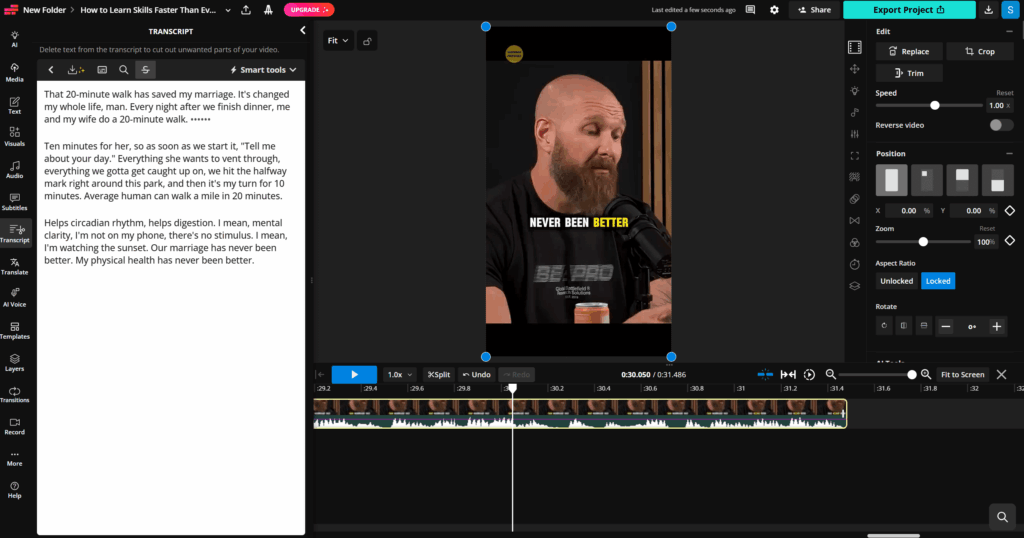 Kapwing - Best for Turning One Video into Multiple Content Assets