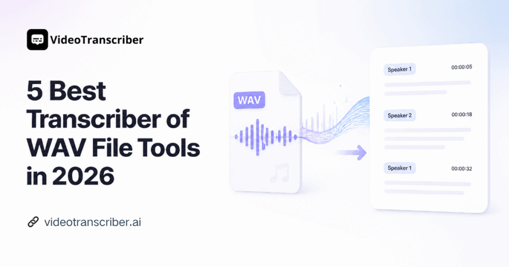 5 Best Transcriber of WAV File Tools in 2026 (Compared)