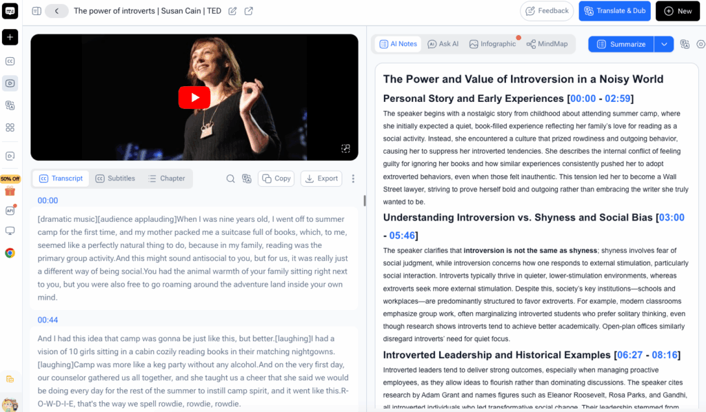 Step 4: Review Before You Download YouTube Transcript Files