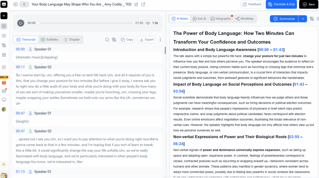 Step 4: Review and Clean Up the Transcript