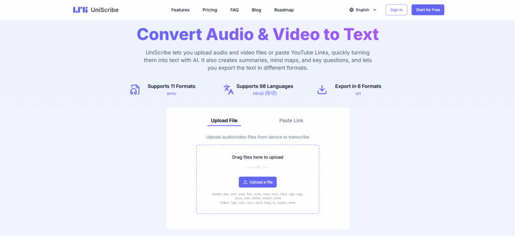 UniScribe — Flexible Exports
