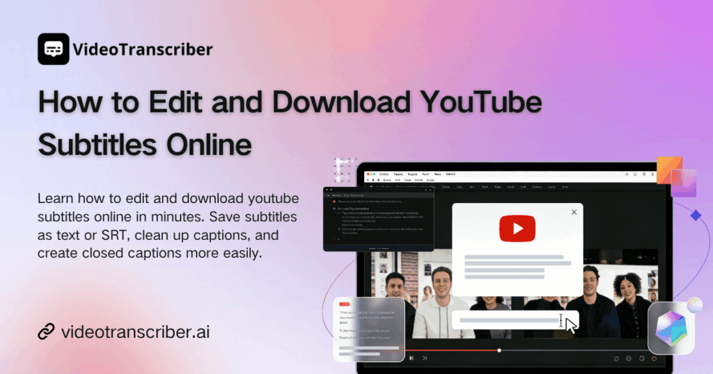 How to Edit and Download YouTube Subtitles Online