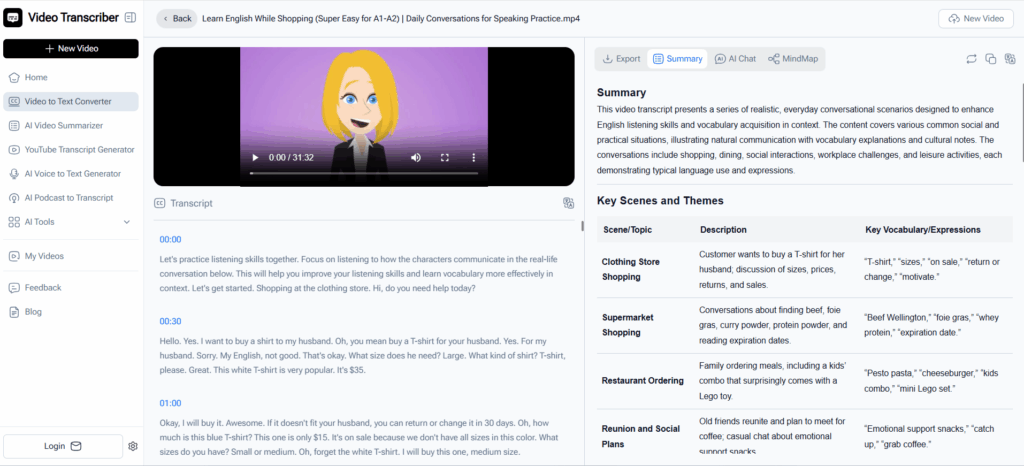 Video Transcriber AI — Fast, Free & Browser-Based