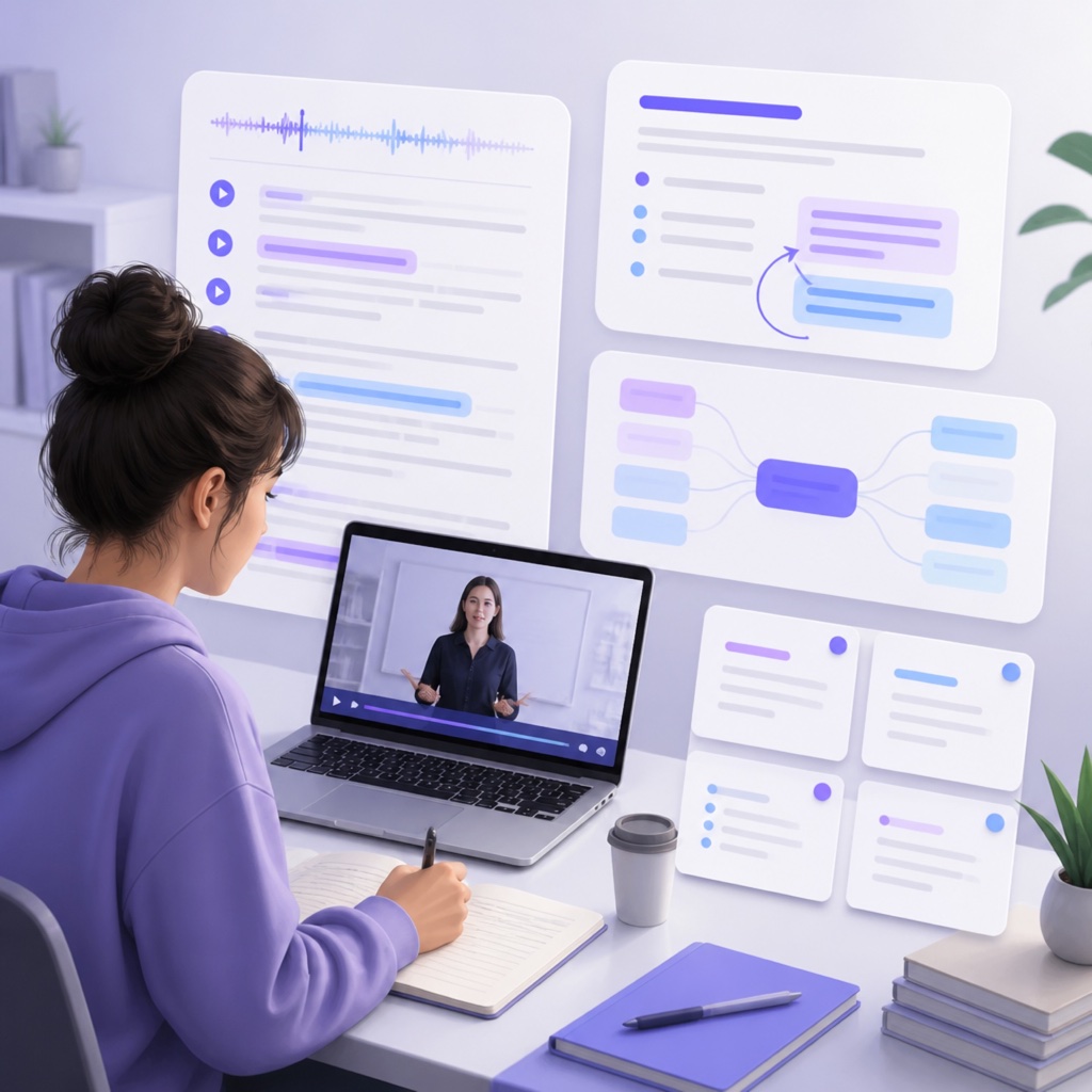 Example 2: Converting a Lecture Video into Study Notes