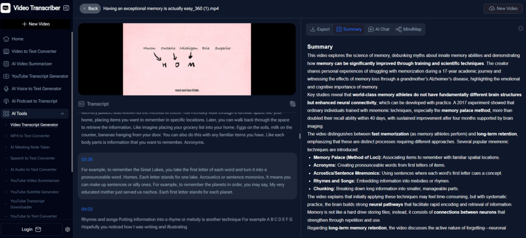 Video Transcriber AI – Simple and Efficient Video Transcription