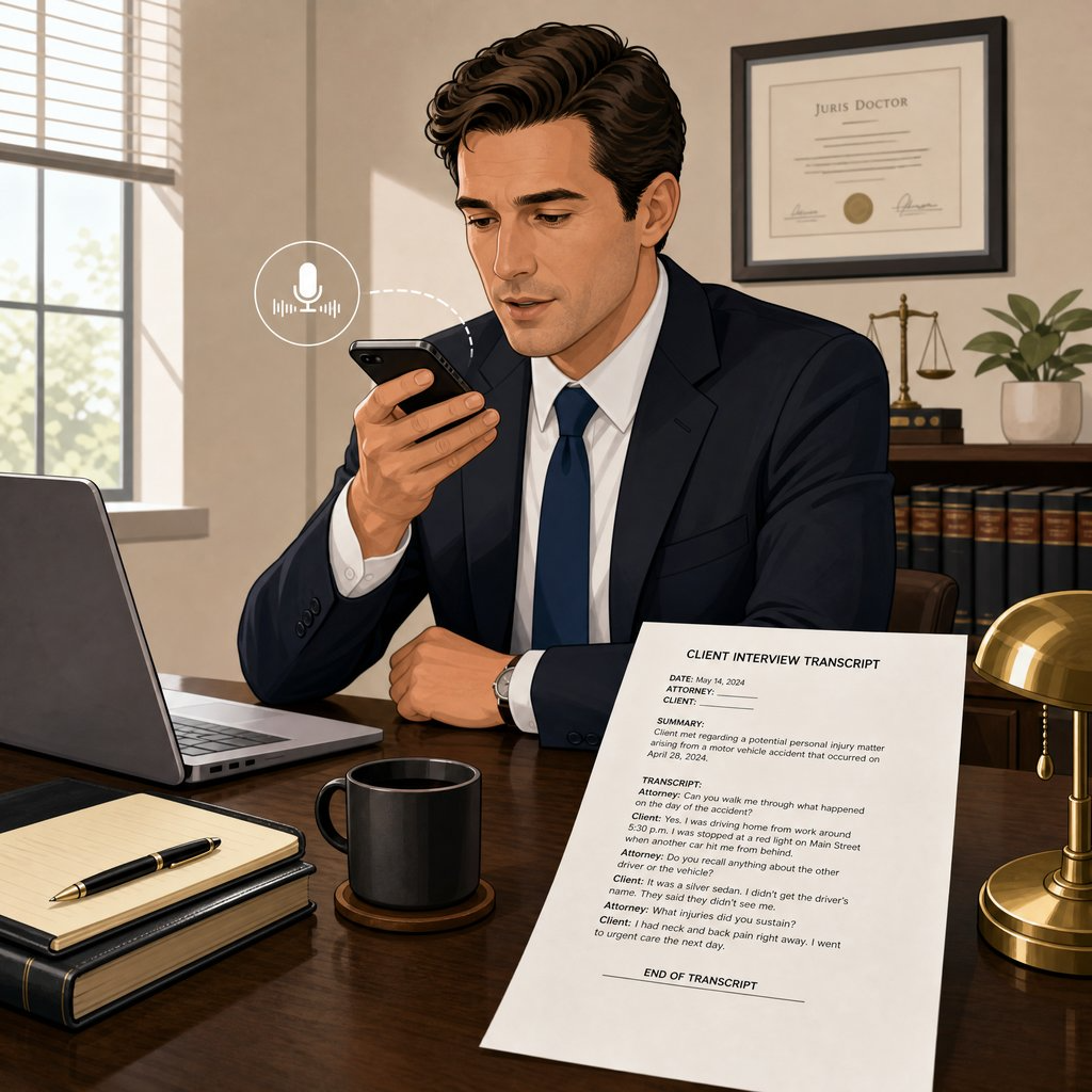 Example 1: A Solo Attorney Transcribing Client Interviews