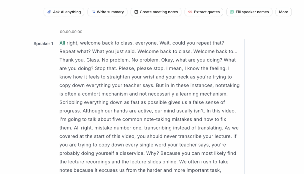 HappyScribe - Tool to Transcribe YouTube Video with Precise Speaker Identification