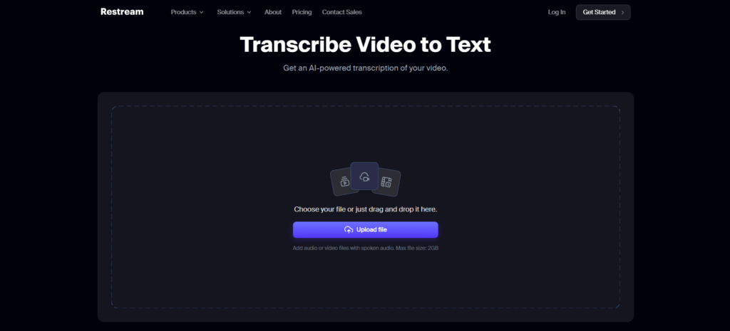 Restream Video to Text Tool — Quick Browser Solution