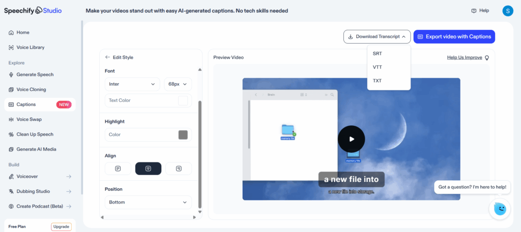 Speechify – Fast, Accessible Online Transcription