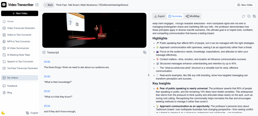 Video Transcriber AI – Fast, Accurate, and Built for YouTube