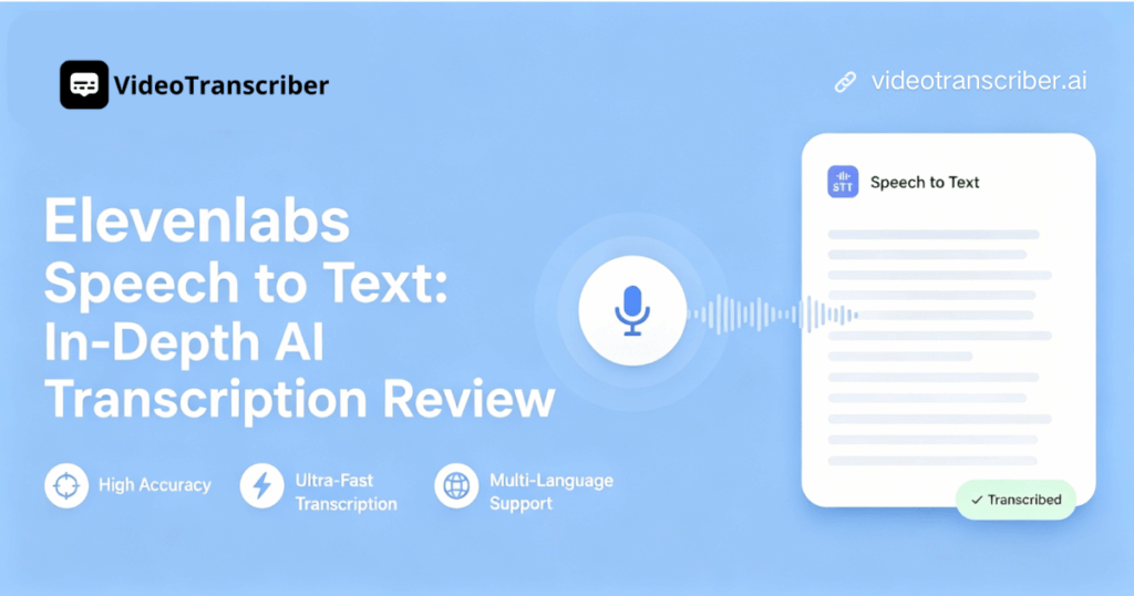 Elevenlabs Speech to Text: In-Depth AI Transcription Review