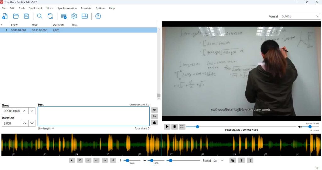 Subtitle Edit Desktop App: Best for Subtitle Production