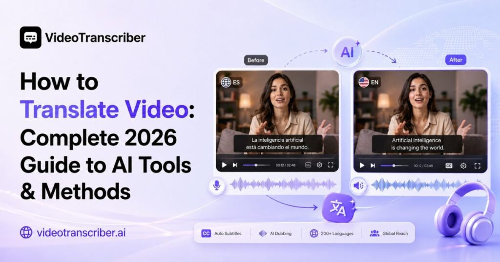 How to Translate Video: Complete 2026 Guide to AI Tools & Methods
