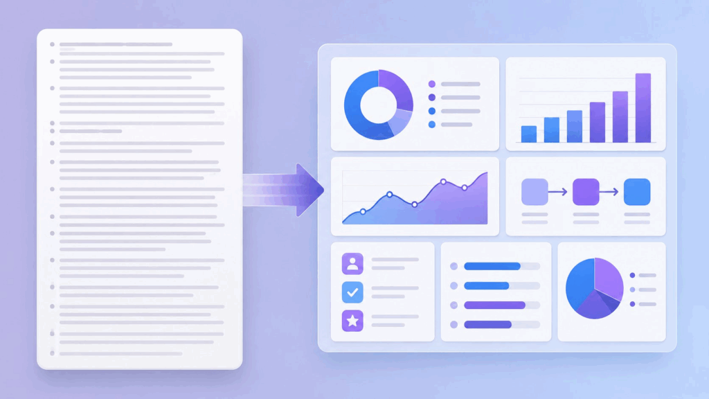 Turning a transcript into an infographic