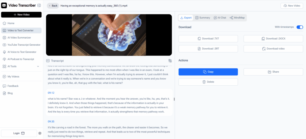 Video Transcriber AI — Instant Free Transcription