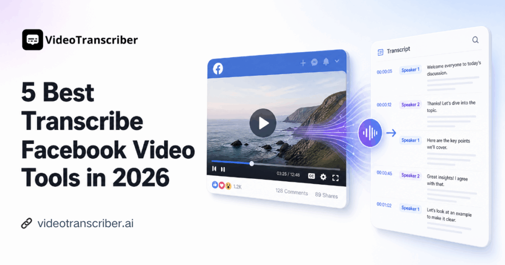 5 Best Transcribe Facebook Video Tools in 2026