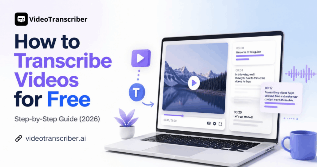 How to Transcribe Videos for Free: Step-by-Step Guide (2026)