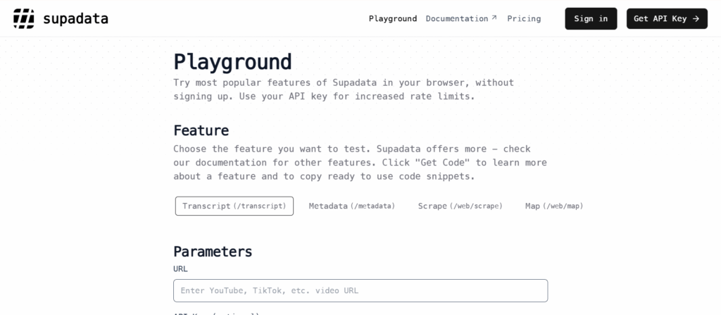 Supadata — Best Multi-Platform Alternative With AI Fallback