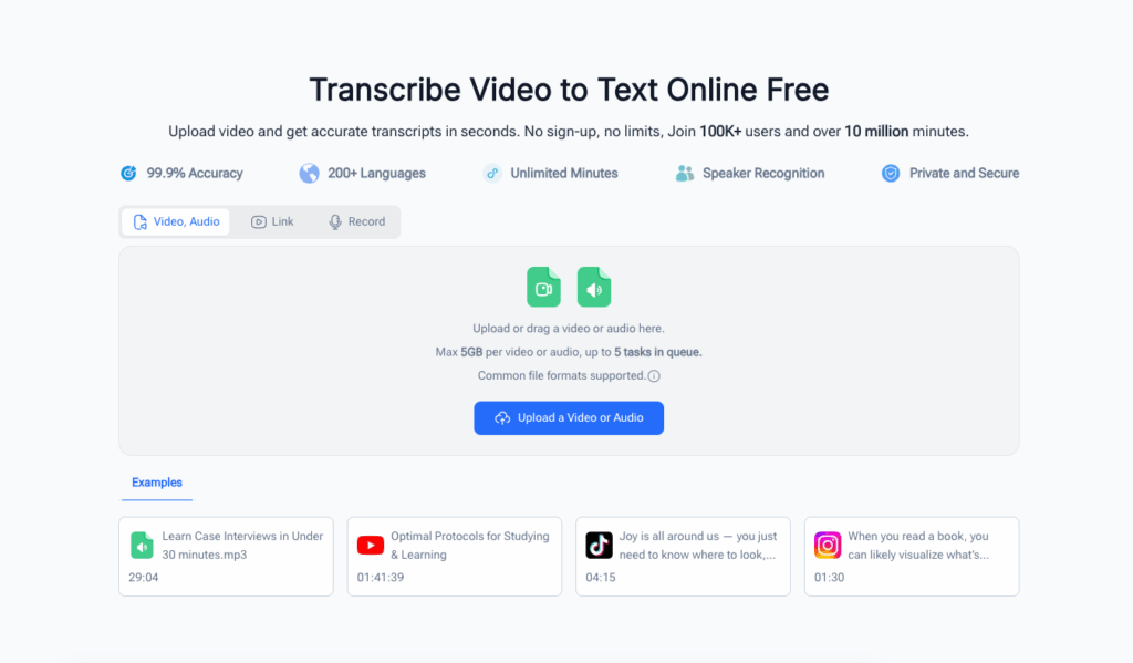 Gemini Transcription vs Video Transcriber AI Core Feature & Comparison