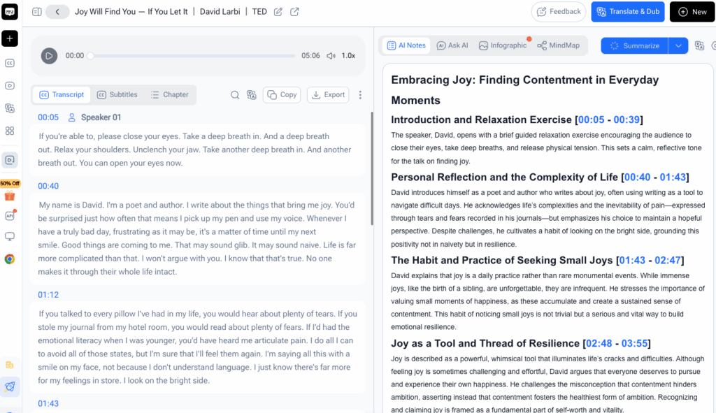 Video Transcriber AI: The Transcriber of WAV File for Video and Audio Uploads
