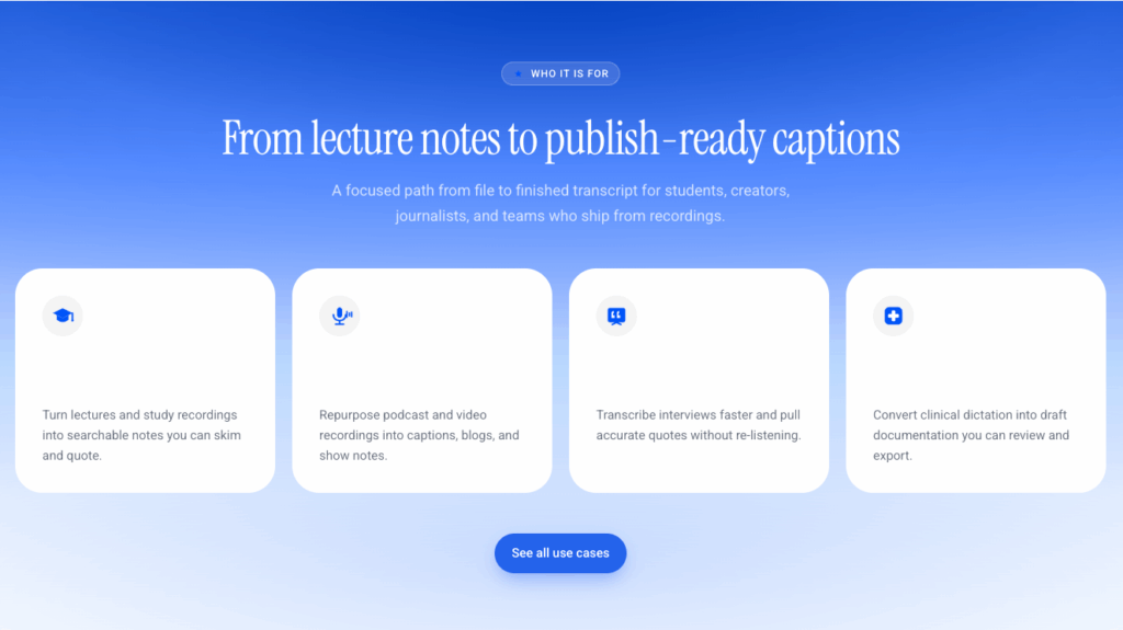 File Transcribe: The Transcriber of WAV File for Pure Audio Uploads