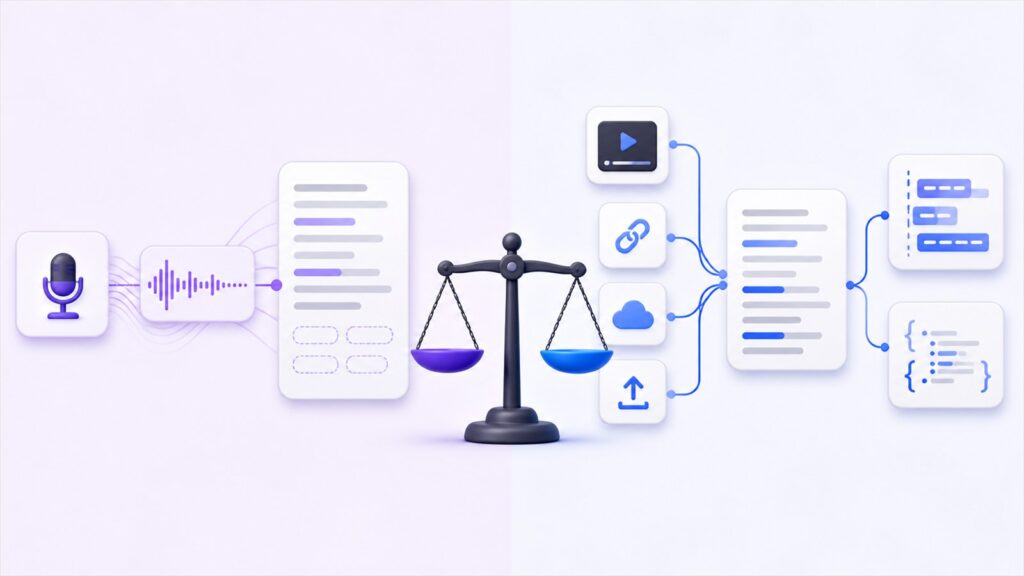 gemini 3.5 transcribe and video transcriber ai workflow comparison