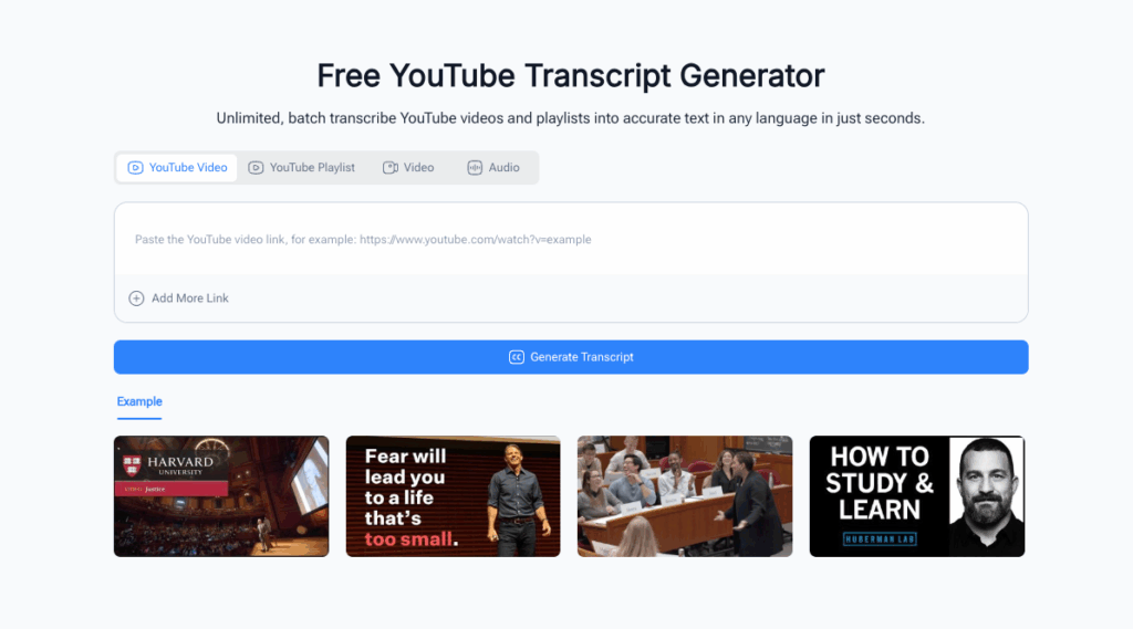 NoteGPT - AI-Powered Tool to Transcribe YouTube Video for Notes & Summaries