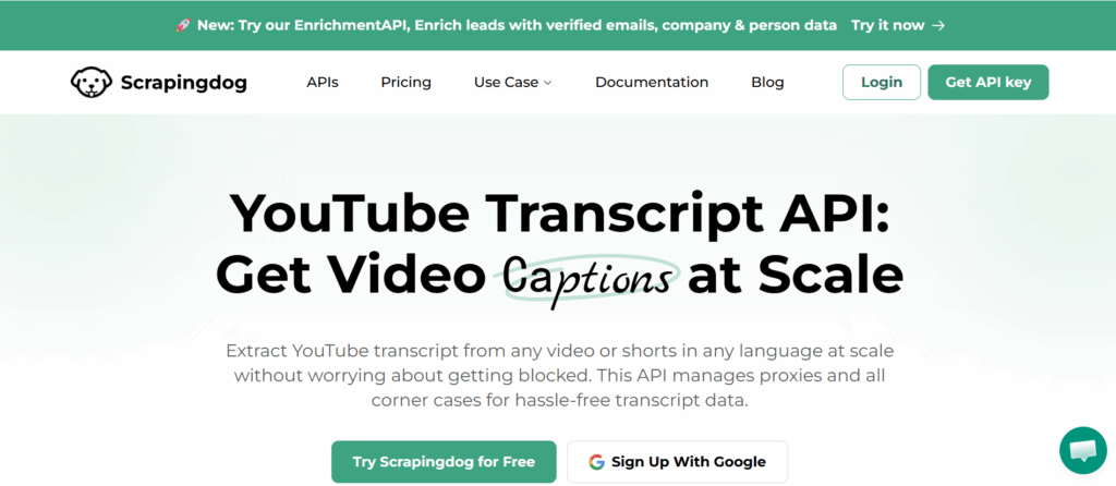 Scrapingdog — Best for Predictable High-Volume Retrieval
