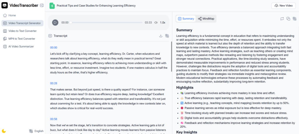 Video Transcriber AI – Video to Text Workflow Optimized