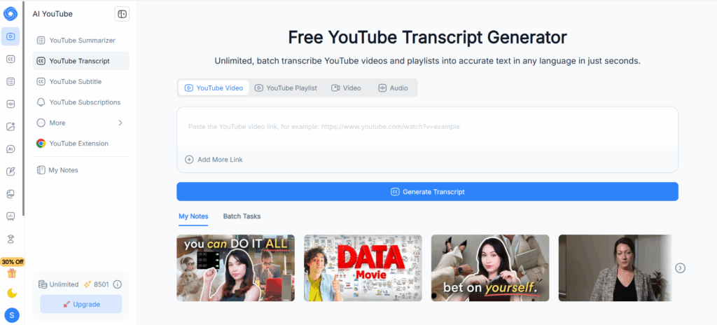 NoteGPT: Best for Summaries, Study Material, and Structured Output