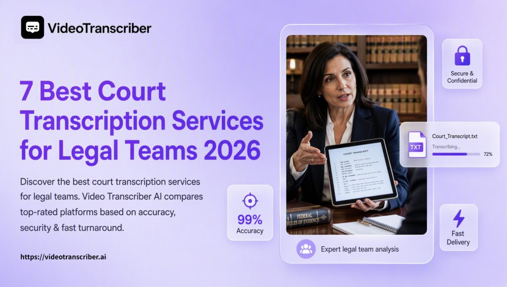 7 Best Court Transcription Services for Legal Teams 2026