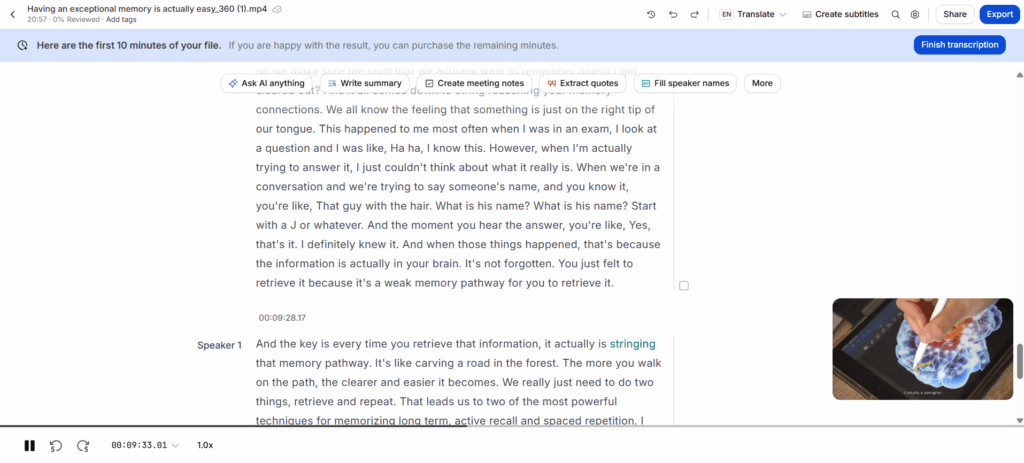 How to Transcribe Video to Text Free with HappyScribe