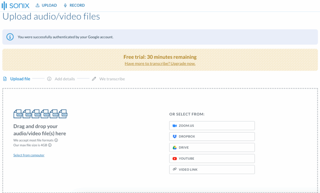 Sonix.ai - Fast Batch Tool to Transcribe YouTube Video in 90+ Languages