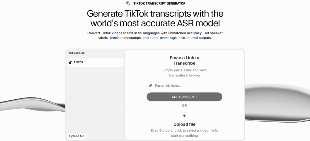 ElevenLabs TikTok Transcript Generator — Best for Speech Clarity