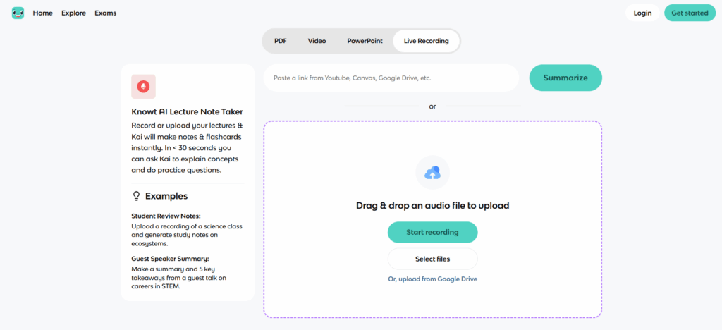 Knowt - Best for Active Recall & Practice