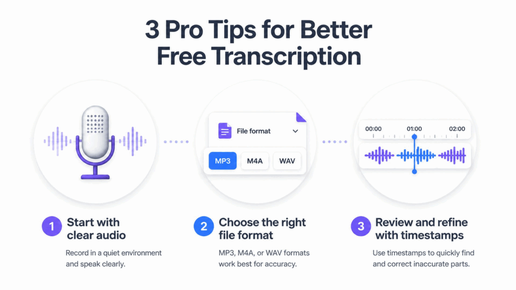 Pro Tips to Transcribe Videos for Free with Better Results