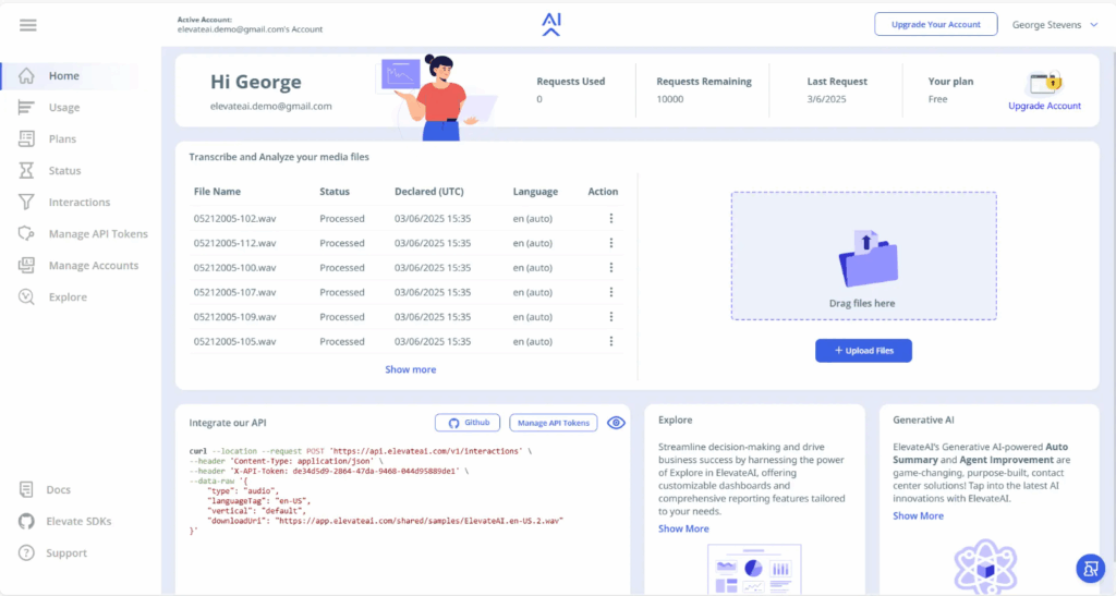 ElevateAI — Enterprise-Scale, High-Volume Transcription