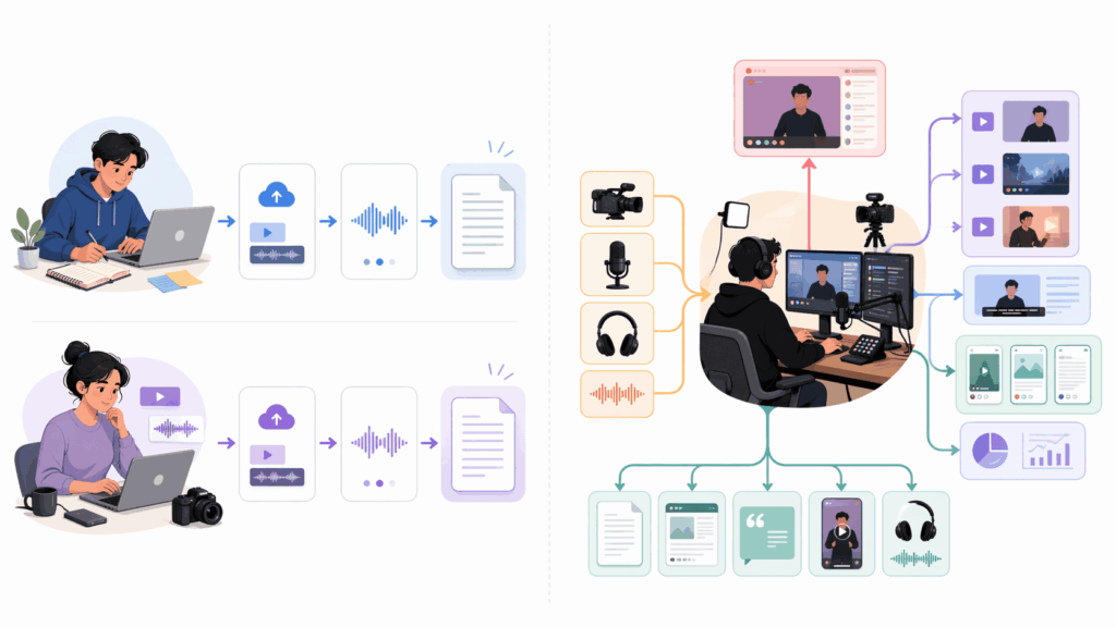 Video Transcriber VS Restream