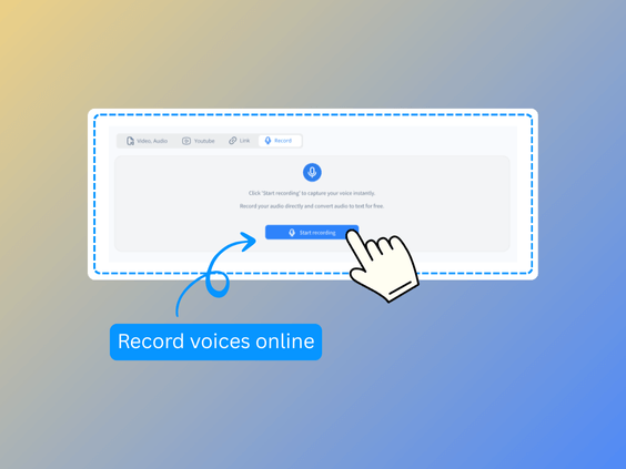 Step 1: Activate Your Mic and Start Speaking