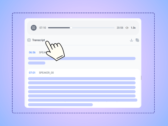 Step 2: Start AI Transcription