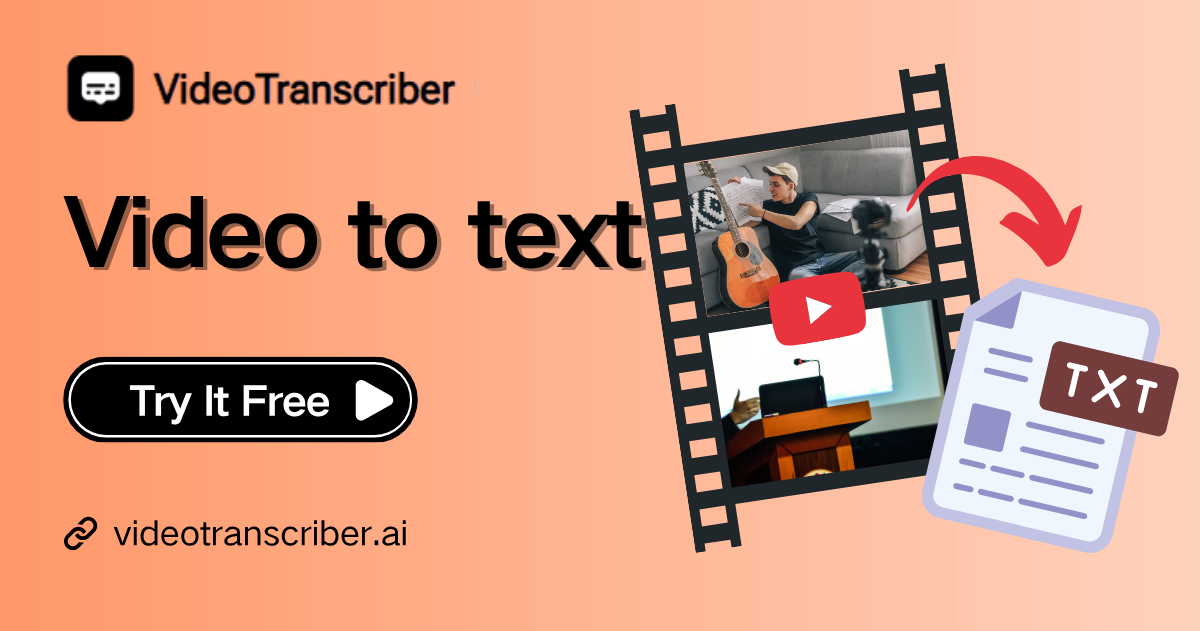 Free Video to Text Converter with AI – Fast, No Sign-Up
