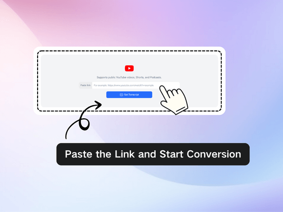 Step 2: Paste the Link and Start Conversion